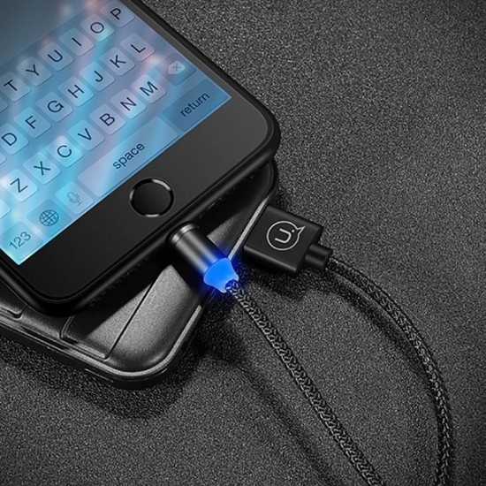 Usams 1M U-Sure Magnet US-SJ294 2.1A USB to Micro USB cable - Чёрный - microUSB кабель / провод для зарядки