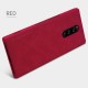 NILLKIN Qin Series Card Holder Leather Case priekš Sony Xperia 1 J9110 - Sarkans - sāniski atverams maciņš (ādas maks, grāmatiņa, leather book wallet case cover)