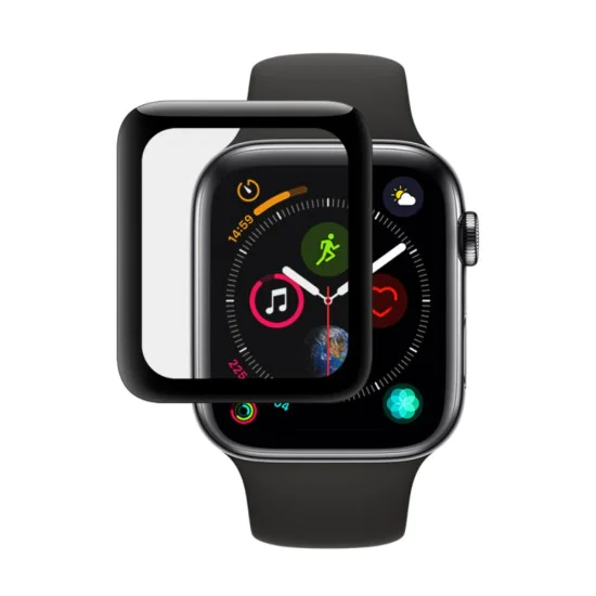 Imak 3D Curved Full Cover Tempered Glass protector для Apple Watch Series 4 / 5 / 6 / SE (40mm) - Чёрное - Защитное стекло / Бронированое / Закалённое антиударное (Full screen size curved) Imak 3D Curved Full Cover Tempered Glass protector для Apple Watch Series 4 / 5 / 6 / SE (40mm) - Чёрное - Защитное стекло / Бронированое / Закалённое антиударное (Full screen size curved)