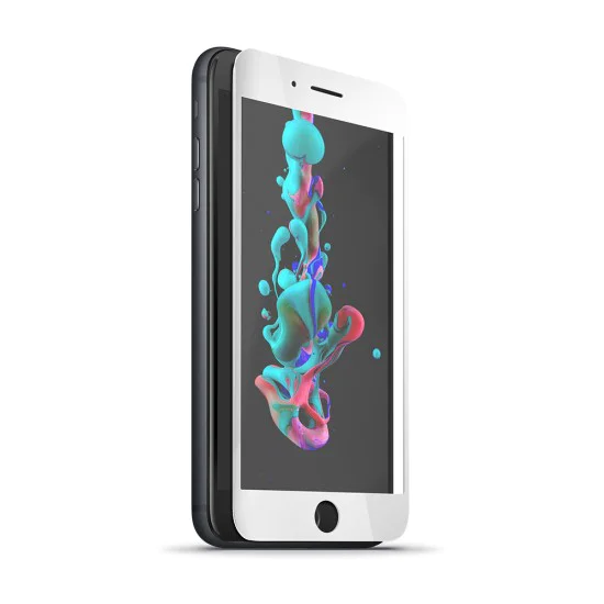 Forever 5D Full Glue 9H Tempered Glass priekš Apple iPhone 7 Plus / 8 Plus - Balts - Ekrāna Aizsargstikls / Bruņota Stikla Aizsargplēve Forever 5D Full Glue 9H Tempered Glass priekš Apple iPhone 7 Plus / 8 Plus - Balts - Ekrāna Aizsargstikls / Bruņota Stikla Aizsargplēve