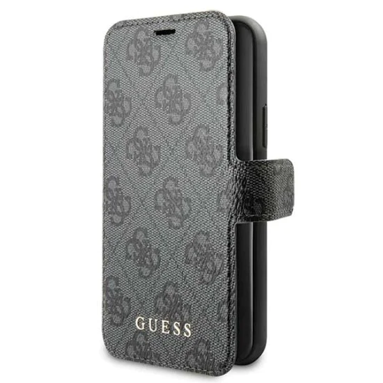 Guess 4G series GUFLBKSN654GG для Apple iPhone 11 Pro Max - Тёмно Серый - чехол-книжка со стендом / подставкой Guess 4G series GUFLBKSN654GG для Apple iPhone 11 Pro Max - Тёмно Серый - чехол-книжка со стендом / подставкой