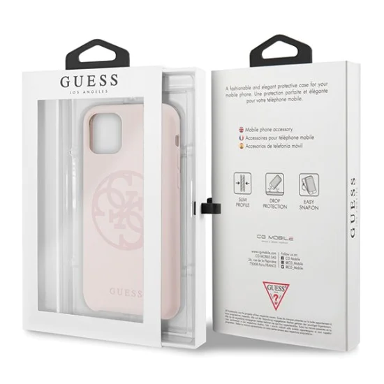 Guess Silicone 4G Tone On Tone series GUHCN65LS4GLP для Apple iPhone 11 Pro Max - Розовый - силиконовый чехол-накладка (тонкий бампер крышка-обложка, slim TPU case cover, bumper) Guess Silicone 4G Tone On Tone series GUHCN65LS4GLP для Apple iPhone 11 Pro Max - Розовый - силиконовый чехол-накладка (тонкий бампер крышка-обложка, slim TPU case cover, bumper)