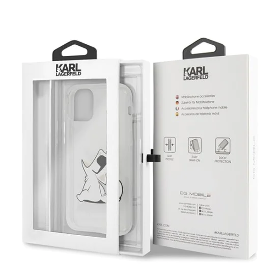 Karl Lagerfeld Choupette Fun series Back Case KLHCN65CFNRC для Apple iPhone 11 Pro Max - Прозрачный - силиконовый чехол-накладка Karl Lagerfeld Choupette Fun series Back Case KLHCN65CFNRC для Apple iPhone 11 Pro Max - Прозрачный - силиконовый чехол-накладка