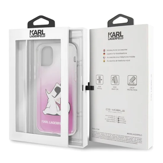 Karl Lagerfeld Choupette Fun series Back Case KLHCN58CFNRCPI для Apple iPhone 11 Pro - Розовый - силиконовый чехол-накладка Karl Lagerfeld Choupette Fun series Back Case KLHCN58CFNRCPI для Apple iPhone 11 Pro - Розовый - силиконовый чехол-накладка