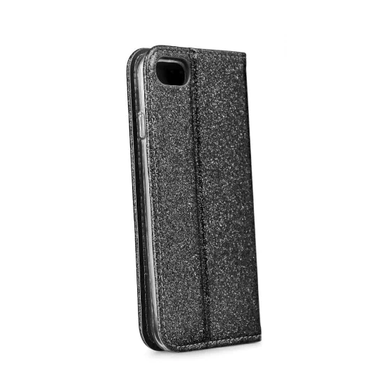 Forcell Shining Book Case для Apple iPhone 7 / 8 / SE2 (2020) / SE3 (2022) - Чёрный - чехол-книжка со стендом / подставкой Forcell Shining Book Case для Apple iPhone 7 / 8 / SE2 (2020) / SE3 (2022) - Чёрный - чехол-книжка со стендом / подставкой