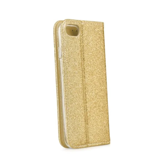 Forcell Shining Book Case для Samsung Galaxy A40 / A40 EE A405 - Золотистый - чехол-книжка со стендом / подставкой Forcell Shining Book Case для Samsung Galaxy A40 / A40 EE A405 - Золотистый - чехол-книжка со стендом / подставкой