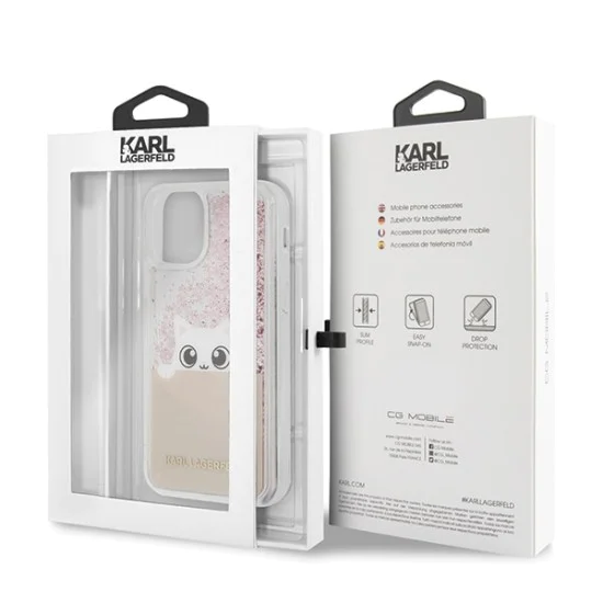 Karl Lagerfeld Glitter Liquid K-Peek a boo series KLHCN58PABGNU priekš Apple iPhone 11 Pro - Розовое Золото - силиконовая накладка / бампер (крышка чехол, TPU back cover, bumper shell) Karl Lagerfeld Glitter Liquid K-Peek a boo series KLHCN58PABGNU priekš Apple iPhone 11 Pro - Розовое Золото - силиконовая накладка / бампер (крышка чехол, TPU back cover, bumper shell)