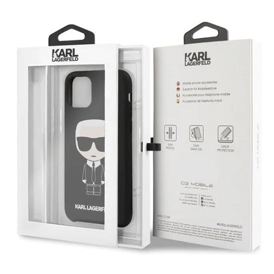 Karl Lagerfeld Silicone Iconic series KLHCN58SLFKBK для Apple iPhone 11 Pro - Чёрный - силиконовый чехол-накладка (тонкий бампер крышка-обложка, slim TPU case cover, bumper) Karl Lagerfeld Silicone Iconic series KLHCN58SLFKBK для Apple iPhone 11 Pro - Чёрный - силиконовый чехол-накладка (тонкий бампер крышка-обложка, slim TPU case cover, bumper)