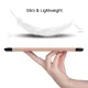Tri-fold Stand PU Smart Auto Wake/Sleep Leather Case priekš Samsung Galaxy Tab S6 T860 / T865 - Rozā Zelts - sāniski atverams maciņš ar stendu Tri-fold Stand PU Smart Auto Wake/Sleep Leather Case priekš Samsung Galaxy Tab S6 T860 / T865 - Rozā Zelts - sāniski atverams maciņš ar stendu