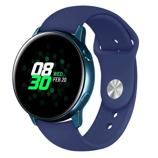 20mm Soft Silicone Watch Band Replacement - Тёмно Синий - силиконовый ремешок для часов 20mm Soft Silicone Watch Band Replacement - Тёмно Синий - силиконовый ремешок для часов
