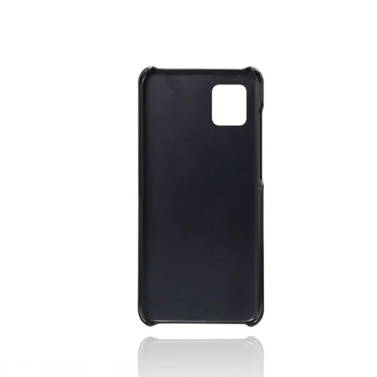 Double Card Slots PU Leather Coated PC Back Case priekš Samsung Galaxy Note 10 Lite N770 - Melns - mākslīgās ādas aizmugures maciņš ar divām kabatiņām priekš kartēm Double Card Slots PU Leather Coated PC Back Case priekš Samsung Galaxy Note 10 Lite N770 - Melns - mākslīgās ādas aizmugures maciņš ar divām kabatiņām priekš kartēm