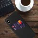 KSQ PC / PU / Cloth Hybrid Back Cover with Card Slot priekš Apple iPhone X / XS - Melns - mākslīgās ādas / plastikas aizmugures maciņš ar kabatiņu priekš kartēm KSQ PC / PU / Cloth Hybrid Back Cover with Card Slot priekš Apple iPhone X / XS - Melns - mākslīgās ādas / plastikas aizmugures maciņš ar kabatiņu priekš kartēm