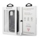 Guess Marble series Back Case GUHCP12SPCUMABK priekš Apple iPhone 12 mini - Melns - silikona-plastikāta aizmugures apvalks / bampers-vāciņš