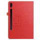 Litchi Texture Leather Stand Protective Case для Samsung Galaxy Tab S7 T870 / T875 / Tab S8 X700 / X706 - Красный - чехол-книжка со стендом / подставкой