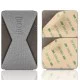 Universal Self Adhesive Card Holder with Foldable Stand - Pelēka - universāls pielīmējams karšu turētājs ar saliekamu statīvu Universal Self Adhesive Card Holder with Foldable Stand - Pelēka - universāls pielīmējams karšu turētājs ar saliekamu statīvu