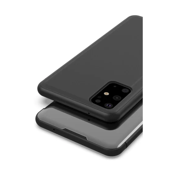 Smart Clear View Book Case priekš Samsung Galaxy A42 5G A426 - Zelts - sāniski atverams grāmatveida maciņš ar stendu Smart Clear View Book Case priekš Samsung Galaxy A42 5G A426 - Zelts - sāniski atverams grāmatveida maciņš ar stendu