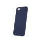 OEM Silicone Back Case (Microfiber Soft Touch) priekš Samsung Galaxy A12 A125 - Tumši Zils - matēts silikona aizmugures apvalks