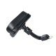 Universal Motorcycle Waterproof Phone holder with Zip and Hood - Melns - Universāls telefona turētājs / maks uz motocikla stūres ar aizsegu un rāvējslēdzēju