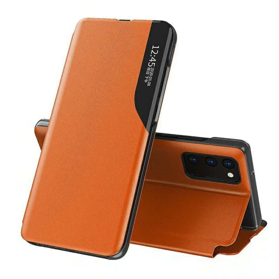 Smart View Window Wake / Sleep Book Case для Samsung Galaxy A32 5G A326 - Оранжевый - чехол-книжка с окошком Smart View Window Wake / Sleep Book Case для Samsung Galaxy A32 5G A326 - Оранжевый - чехол-книжка с окошком