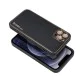 Forcell Leather Back Case priekš Xiaomi Redmi Note 10 Pro - Melns - mākslīgās ādas aizmugures apvalks / bampers-vāciņš Forcell Leather Back Case priekš Xiaomi Redmi Note 10 Pro - Melns - mākslīgās ādas aizmugures apvalks / bampers-vāciņš