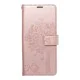 Forcell Mezzo Book Case priekš Samsung Galaxy A72 A725 - Rozā Zelts / Koks - sāniski atverams maciņš ar stendu un auklu / grāmatveida maks Forcell Mezzo Book Case priekš Samsung Galaxy A72 A725 - Rozā Zelts / Koks - sāniski atverams maciņš ar stendu un auklu / grāmatveida maks