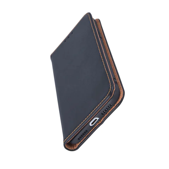 Genuine Leather Case Smart Pro для Apple iPhone 7 / 8 / SE2 (2020) / SE3 (2022) - Чёрный - чехол-книжка из натуральной кожи с подставкой / стендом и магнитом Genuine Leather Case Smart Pro для Apple iPhone 7 / 8 / SE2 (2020) / SE3 (2022) - Чёрный - чехол-книжка из натуральной кожи с подставкой / стендом и магнитом