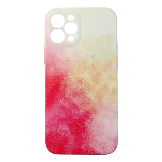 Forcell Pop Back Case priekš Apple iPhone 12 Pro - Balts / Sarkans - silikona aizmugures apvalks / bampers-vāciņš Forcell Pop Back Case priekš Apple iPhone 12 Pro - Balts / Sarkans - silikona aizmugures apvalks / bampers-vāciņš