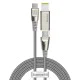 Baseus 2M 2in1 Flash 5A 100W Type-C to Type-C / DC Laptop power cable priekš Lenovo / IBM / Macbook / Xiaomi - Pelēks - USB-C lādēšanas un datu kabelis / vads portatīvajiem datoriem Baseus 2M 2in1 Flash 5A 100W Type-C to Type-C / DC Laptop power cable priekš Lenovo / IBM / Macbook / Xiaomi - Pelēks - USB-C lādēšanas un datu kabelis / vads portatīvajiem datoriem