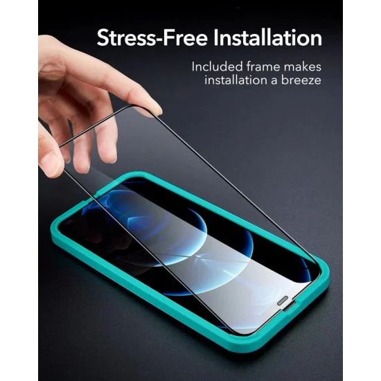 ESR Armorite Ultra-Tough (with Frame) Tempered Glass Screen protector (2 шт.) для Apple iPhone 13 Pro Max / 14 Plus - Чёрный - Защитное стекло / Бронированое / Закалённое антиударное ESR Armorite Ultra-Tough (with Frame) Tempered Glass Screen protector (2 шт.) для Apple iPhone 13 Pro Max / 14 Plus - Чёрный - Защитное стекло / Бронированое / Закалённое антиударное