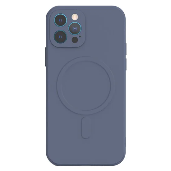 Tel Protect Silicone Back Case with MagSafe для Apple iPhone 13 - Синий - силиконовый чехол-накладка / бампер-крышка Tel Protect Silicone Back Case with MagSafe для Apple iPhone 13 - Синий - силиконовый чехол-накладка / бампер-крышка