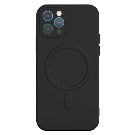 Tel Protect Silicone Back Case with MagSafe priekš Apple iPhone 13 Pro - Melns - silikona aizmugures apvalks / bampers-vāciņš Tel Protect Silicone Back Case with MagSafe priekš Apple iPhone 13 Pro - Melns - silikona aizmugures apvalks / bampers-vāciņš