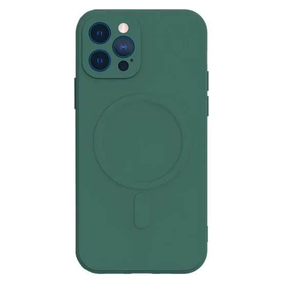 Tel Protect Silicone Back Case with MagSafe для Apple iPhone 13 Pro Max - Тёмно Зелёный - силиконовый чехол-накладка / бампер-крышка Tel Protect Silicone Back Case with MagSafe для Apple iPhone 13 Pro Max - Тёмно Зелёный - силиконовый чехол-накладка / бампер-крышка