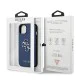Guess 4G Saffiano Metal Logo Collection Back Case GUHCP13MSA4GSBL priekš Apple iPhone 13 - Zils - mākslīgās ādas aizmugures apvalks / bampers-vāciņš Guess 4G Saffiano Metal Logo Collection Back Case GUHCP13MSA4GSBL priekš Apple iPhone 13 - Zils - mākslīgās ādas aizmugures apvalks / bampers-vāciņš