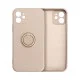 RoarKorea Amber Ring Back Case для Apple iPhone 13 Pro - Бежевый - силиконовая накладка с кольцом / бампер-крышка RoarKorea Amber Ring Back Case для Apple iPhone 13 Pro - Бежевый - силиконовая накладка с кольцом / бампер-крышка
