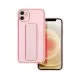 Forcell Leather Back Case with Kickstand priekš Apple iPhone 13 Pro Max - Rozā - mākslīgās ādas aizmugures apvalks ar stendu / bampers-vāciņš Forcell Leather Back Case with Kickstand priekš Apple iPhone 13 Pro Max - Rozā - mākslīgās ādas aizmugures apvalks ar stendu / bampers-vāciņš