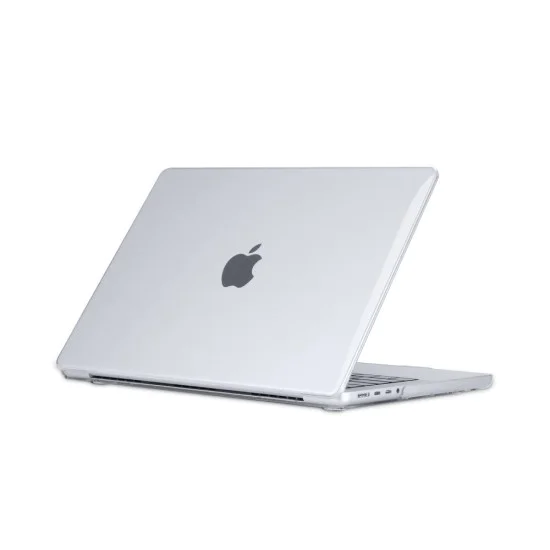 Tech-Protect Smartshell Protective Case для Apple MacBook Pro 14-inch (2021) A2442 - Прозрачный - пластиковая накладка / чехол с обеих сторон Tech-Protect Smartshell Protective Case для Apple MacBook Pro 14-inch (2021) A2442 - Прозрачный - пластиковая накладка / чехол с обеих сторон
