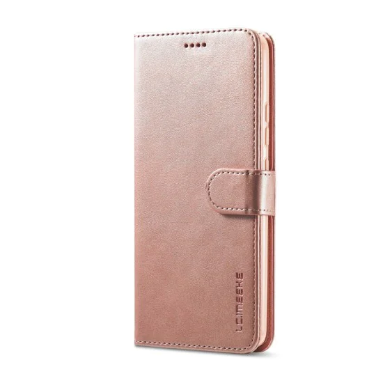 LC.IMEEKE Wallet Stand Design Full Protection Leather Shell Case для Realme C15 - Розовое Золото - чехол-книжка с магнитом и стендом / подставкой LC.IMEEKE Wallet Stand Design Full Protection Leather Shell Case для Realme C15 - Розовое Золото - чехол-книжка с магнитом и стендом / подставкой