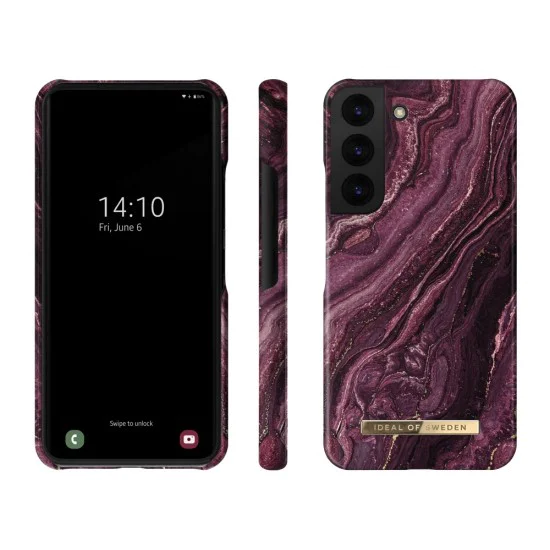 iDeal of Sweden Fashion AW20 Back Case priekš Samsung Galaxy S22 5G S901 - Golden Plum - plastikāta aizmugures apvalks ar iebūvētu metālisku plāksni / bampers-vāciņš iDeal of Sweden Fashion AW20 Back Case priekš Samsung Galaxy S22 5G S901 - Golden Plum - plastikāta aizmugures apvalks ar iebūvētu metālisku plāksni / bampers-vāciņš