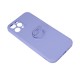 Finger Grip Back Case priekš Samsung Galaxy A12 A125 - Violets - silikona aizmugures apvalks ar gredzenu / bampers-vāciņš