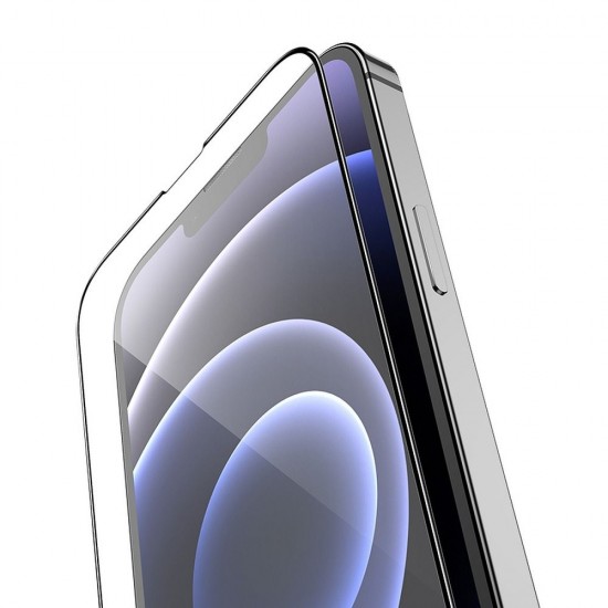 Hoco Aluminia Silica HD Flash Full Glue Tempered Glass screen protector для Apple iPhone 13 mini - Чёрный - Защитное стекло / Бронированое / Закалённое антиударное