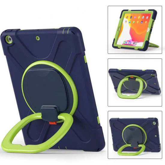 Tech-Protect X-Armor Back Case with Stand для Apple iPad 10.2 (2019 / 2020 / 2021) - Синий / Ярко Зелёный - противоударная силиконовая-пластиковая накладка с подставкой Tech-Protect X-Armor Back Case with Stand для Apple iPad 10.2 (2019 / 2020 / 2021) - Синий / Ярко Зелёный - противоударная силиконовая-пластиковая накладка с подставкой