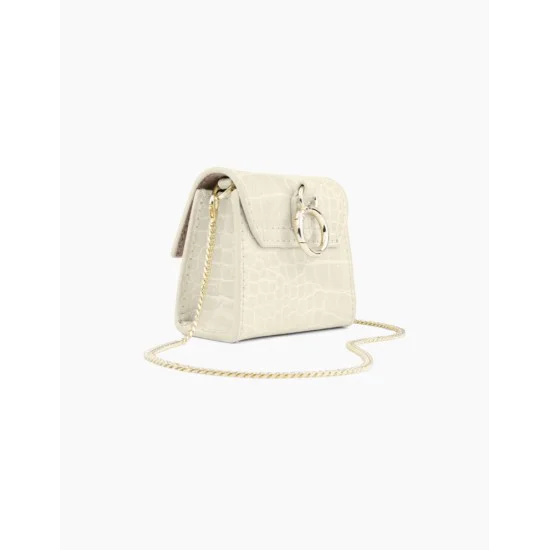 iDeal of Sweden SS21 Grace Mini AirPods Bag - Cream Beige Croco - sieviešu AirPods somiņa iDeal of Sweden SS21 Grace Mini AirPods Bag - Cream Beige Croco - sieviešu AirPods somiņa