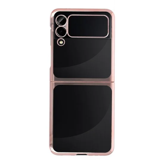 Forcell Focus Case для Samsung Galaxy Z Flip 3 5G - Прозрачный / Розовое Золото - пластиковая накладка / бампер Forcell Focus Case для Samsung Galaxy Z Flip 3 5G - Прозрачный / Розовое Золото - пластиковая накладка / бампер