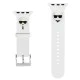 Karl Lagerfeld Silicone Karl & Choupette Heads Series Watch Band KLAWLSLCKW для Apple Watch 42 / 44 / 45 mm / Ultra 49 mm - Белый - силиконовый ремешок для умных часов Karl Lagerfeld Silicone Karl & Choupette Heads Series Watch Band KLAWLSLCKW для Apple Watch 42 / 44 / 45 mm / Ultra 49 mm - Белый - силиконовый ремешок для умных часов