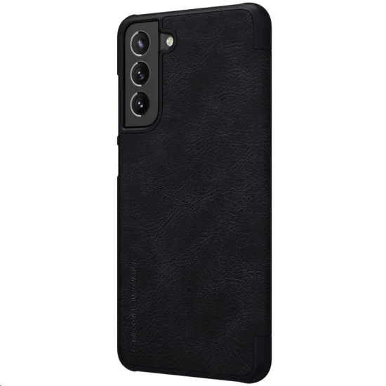 NILLKIN Qin Series Card Holder Leather Flip Case priekš Xiaomi Redmi 10 - Melns - sāniski atverams maciņš NILLKIN Qin Series Card Holder Leather Flip Case priekš Xiaomi Redmi 10 - Melns - sāniski atverams maciņš