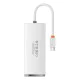 Baseus WKQX030302 Hub USB Type-C to 4xUSB 3.0 Conventer Adapter - Белый - USB адаптер для телефонов или планшетов с Type-C входом / коннектором Baseus WKQX030302 Hub USB Type-C to 4xUSB 3.0 Conventer Adapter - Белый - USB адаптер для телефонов или планшетов с Type-C входом / коннектором