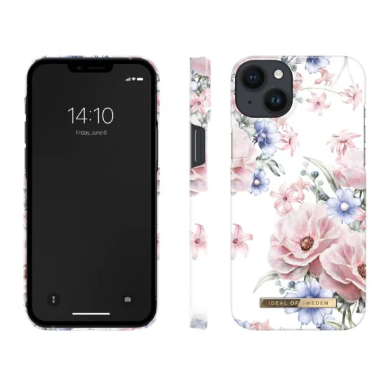 iDeal of Sweden Fashion SS17 Back Case для Apple iPhone 14 Plus - Floral Romance - пластиковый чехол-накладка с встроенной металической пластиной / бампер-крышка iDeal of Sweden Fashion SS17 Back Case для Apple iPhone 14 Plus - Floral Romance - пластиковый чехол-накладка с встроенной металической пластиной / бампер-крышка