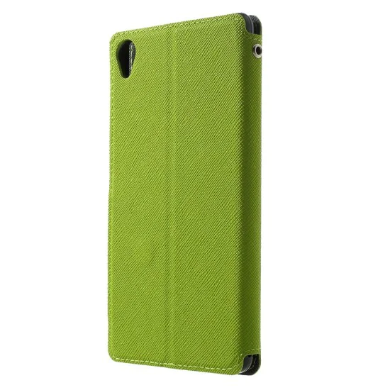 RoarKorea Fancy Diary View Sony Xperia Z3 Plus E6553 / Z4 Wake/Sleep - Zaļš - sāniski atverams maciņš ar stendu un lodziņu (ādas maks, grāmatiņa, leather book wallet case cover stand) RoarKorea Fancy Diary View Sony Xperia Z3 Plus E6553 / Z4 Wake/Sleep - Zaļš - sāniski atverams maciņš ar stendu un lodziņu (ādas maks, grāmatiņa, leather book wallet case cover stand)
