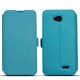 Telone Super Slim Samsung Galaxy Trend 2 Lite G318 - Zils - sāniski atverams maciņš ar stendu (ādas maks, grāmatiņa, leather book wallet case cover stand)