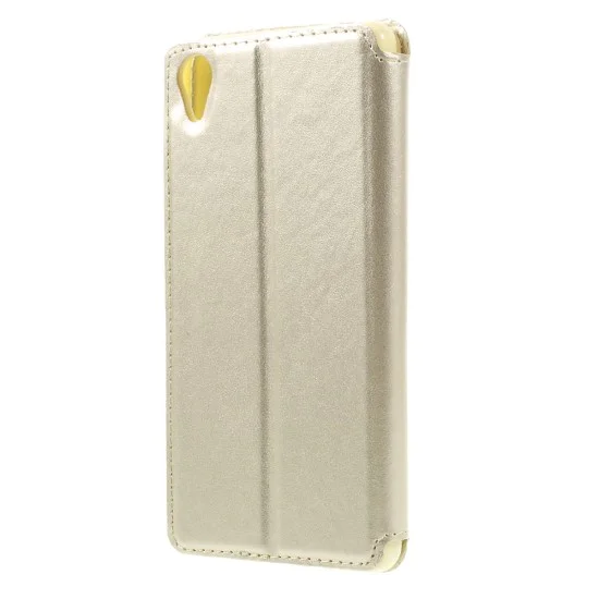 RoarKorea Noble View Sony Xperia X F5121 / F5122 - Золотой - чехол-книжка с окошком и стендом / подставкой (кожаный чехол книжка, leather book wallet case cover stand) RoarKorea Noble View Sony Xperia X F5121 / F5122 - Золотой - чехол-книжка с окошком и стендом / подставкой (кожаный чехол книжка, leather book wallet case cover stand)